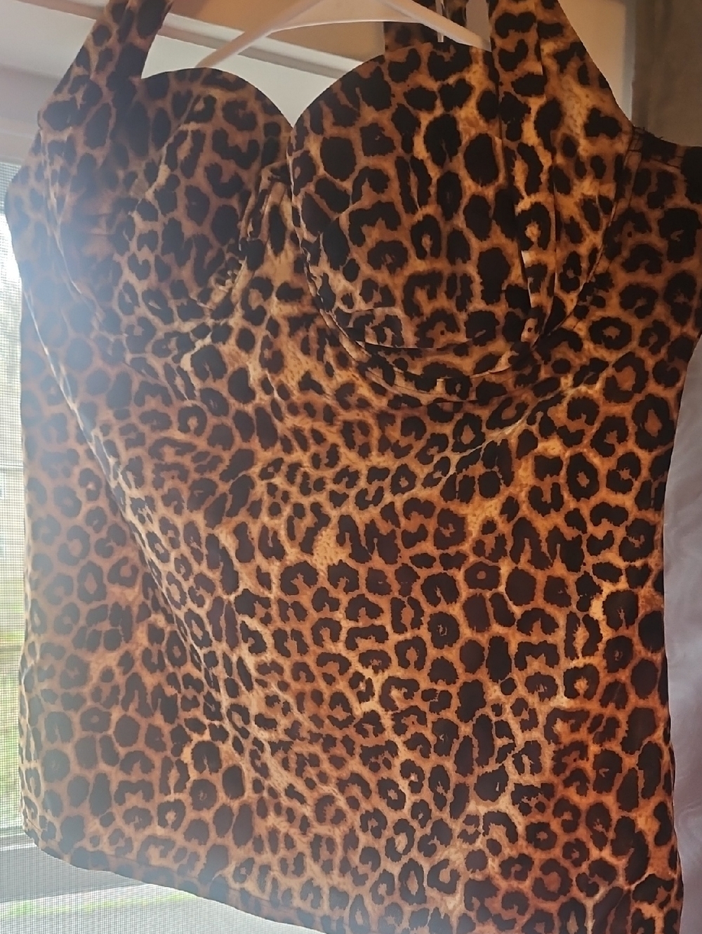 2/$20 Built In Bra Leopard Swim Top